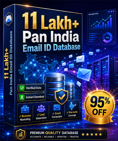 11 Lakh+ Pan India Email Id Database